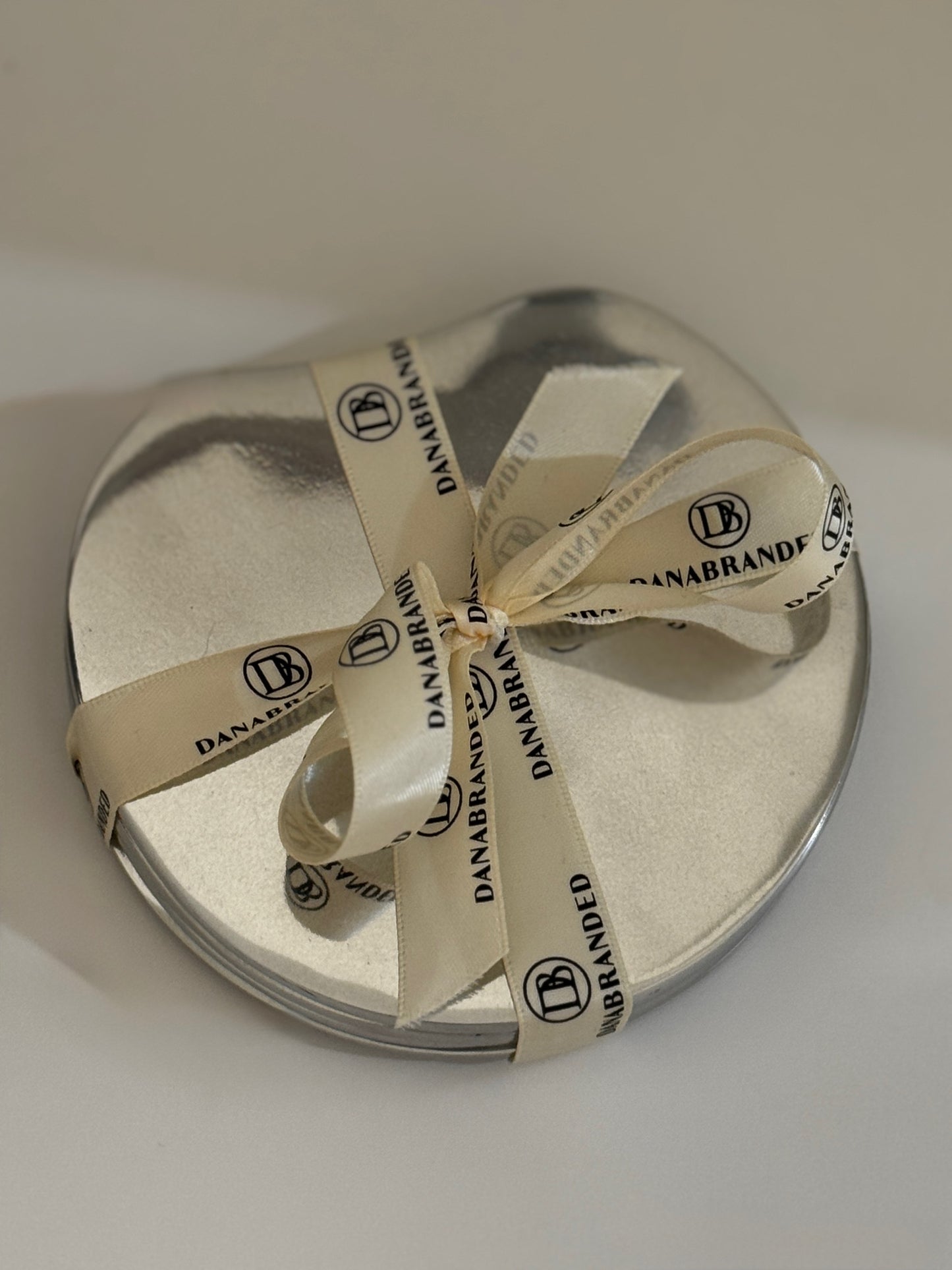 Plane Metallic Coasters in Silver