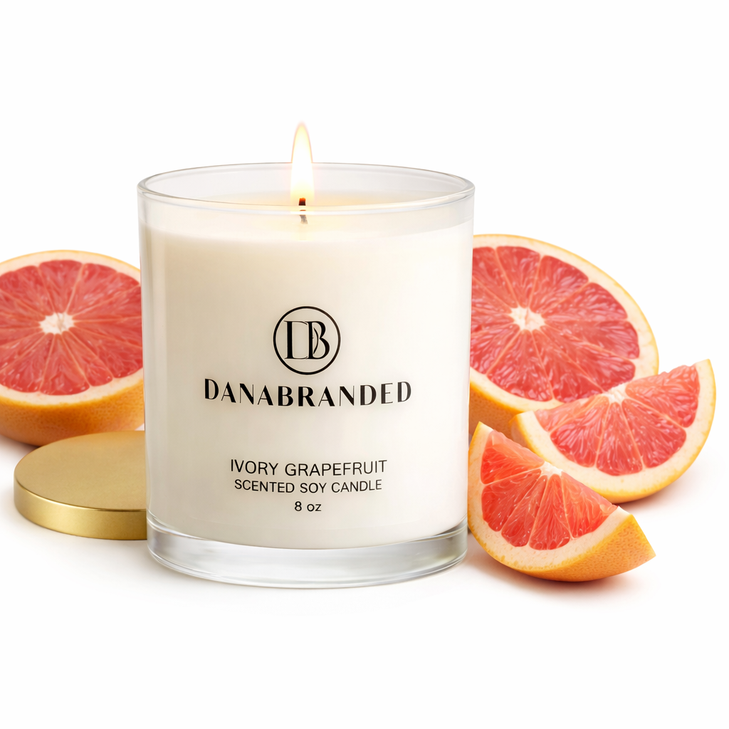 Ivory Grapefruit Luxurious Candle