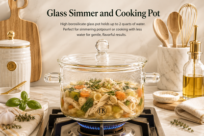 Glass Simmer and Cooking Pot