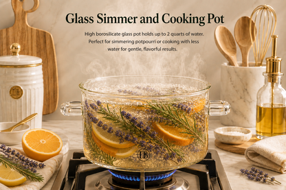 Glass Simmer and Cooking Pot
