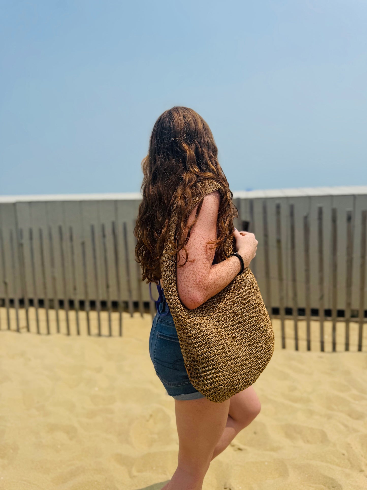 Capri Straw Tote and Beach Bag