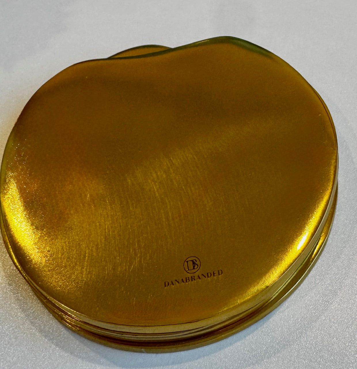 Plane Metallic Coasters in Gold