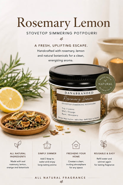 Simmering Potpourri in Rosemary Lemon