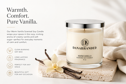Warm Vanilla Luxurious Candle